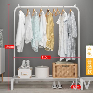 小V優購 簡易衣帽架晾衣架落地室內折疊掛衣架子家用臥室衣服收納桿置物架