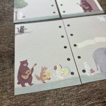 森林奏鳴曲-動物樂隊|手帳活頁紙/ Mini5內頁紙