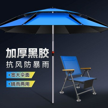 臺灣發貨>釣魚傘戶外露營傘防雨垂釣傘遮陽傘摺疊防曬釣傘大號GMO