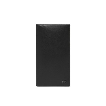 BRAUN BUFFEL 台灣總代理  瓦拉頓-A 16卡兩折長夾-黑色/BF568-631-BK