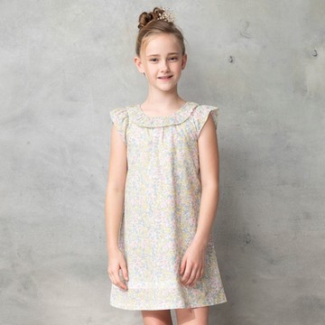 PIPPY春季百花荷葉洋裝 粉