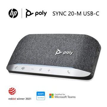 Poly SYNC 20M USB-C 無線會議麥克風揚聲器