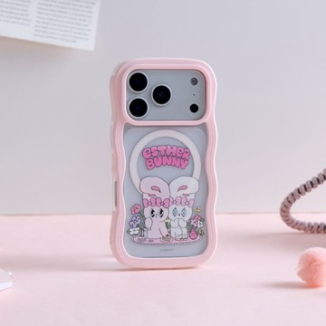 艾絲樂小兔花間野餐雲朵波波MagSafe iPhone手機殼