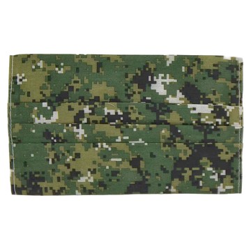 收納王妃 舒適布質口罩套 17 x 9.5cm 3片  迷彩綠  1包