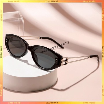 🕶時尚墨鏡🕶GM 貓眼墨鏡 高級感韓太陽眼鏡 小紅書爆款 黑色太陽鏡 防紫外綫 太陽眼鏡 抗uv400 海邊墨鏡 墨鏡