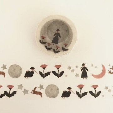 月色真美 和紙膠帶