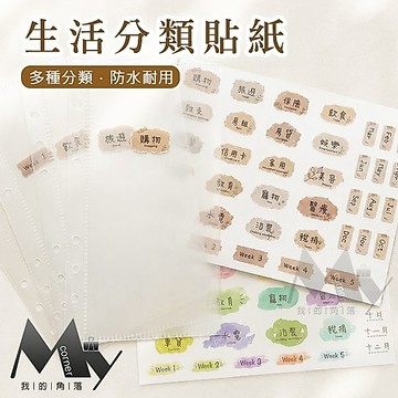 ★台灣現貨★ 生活分類貼紙 L7261 文具 貼紙 標籤 分類貼紙 生活貼紙 備註 封口貼