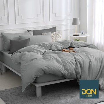 DON 雙人300織長絨棉兩用被床包組(時光漫旅)-蔓意綠