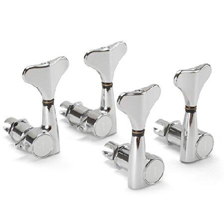 Gotoh Compact Bass Guitar Tuner, 2L 2R Set, Chrome