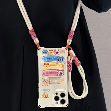 開運小物🙏🏻已過爐開光暴富手機殼 聚財小物 16手機殼 斜挎掛繩適用蘋果16promax手機殻iPhone15新款全