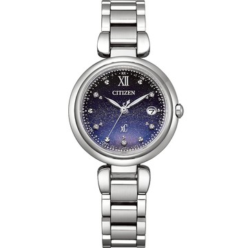 CITIZEN 星辰 XC 月虹 限量 光動能鈦金屬電波鑽石女錶 送禮推薦 ES9460-70L