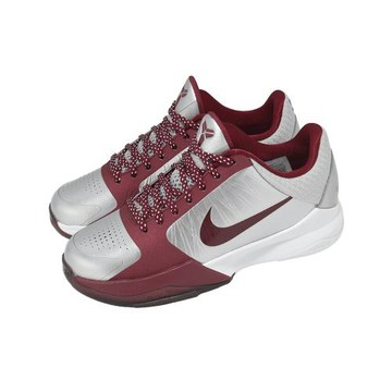 Nike 籃球鞋 Kobe V GS 大童 女鞋 紅 銀 曼巴 高中配色 緩震 HM9522-001