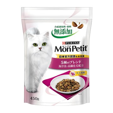 MonPetit 貓倍麗 成貓用 乾糧 高纖化毛 450g  1包
