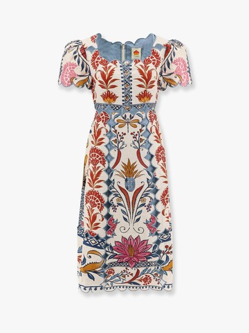 Linen dress with floral prints - FARM RIO - gender_Woman