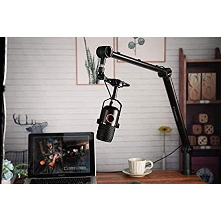 THRONMAX Zoom Adjustable Microphone Suspension Boom Scissor Arm Stand, Made