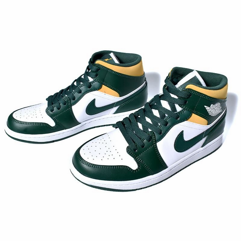 NIKE AIR JORDAN 1 MID Seattle Supersonics ナイキ エア ジョーダン 1 ミッド スニーカー ( 緑  グリーン 白 シアトル 554724-371 ) | LINEショッピング