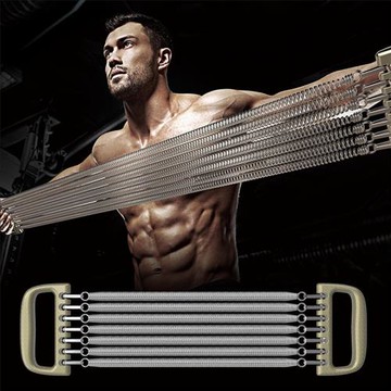 金屬彈簧拉力器男士擴胸肌家用健身器材手臂力繩拉伸開背運動訓練