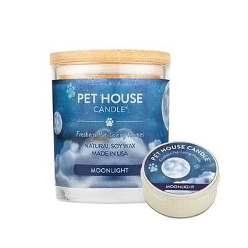 【美國PET HOUSE】室內除臭寵物香氛蠟燭-黑夜月光