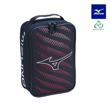【美津濃MIZUNO】鞋袋 33TMC00305P (黑x白x紅)(3入裝)
