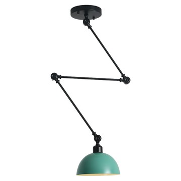 Honey Comb 工業風活動伸縮架單吊燈 20 x 38cm HC21644 簡約風格 角度可調  綠色