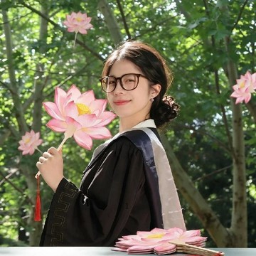 臺灣熱賣🔥🔥夏日氛圍感神器!荷花扇子 畢業季 古風漢服 手持拍照道具 花卉團扇