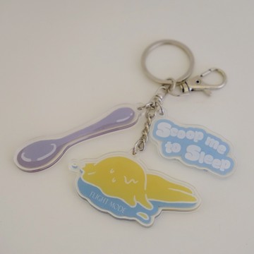 飛航模飾【小美冰淇淋聯名】小美鑰匙圈  7/9-7/31_滿額贈