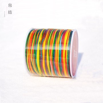 現貨五彩線七彩線彩色72號玉線股線A玉線b編織手鏈線材