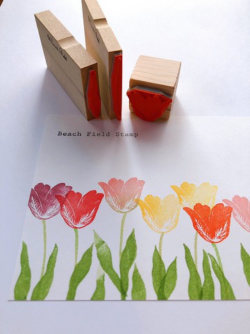 鬱金香印章三件組