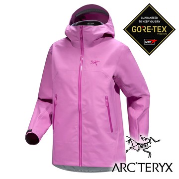 【Arc'teryx 始祖鳥】女 Beta單件式GT防水外套『山輝紫』X009239 戶外 露營 登山 健行 休閒 時尚 Gore-tex 防水 外套