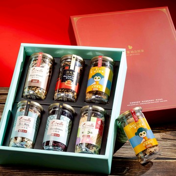 《🚚快速出貨》【可夫萊精品堅果】2025秋香果宴中秋禮盒(雙活菌三威堅果+雙活菌蔓越莓+莓好鋅情+香芝核桃+楓糖綜合果仁+堅果餅乾)－附提袋