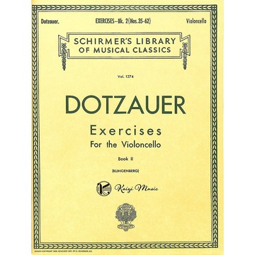【凱翊︱Schirmer】多曹兒大提琴練習曲2  No.35-62 Dotzauer  Cello