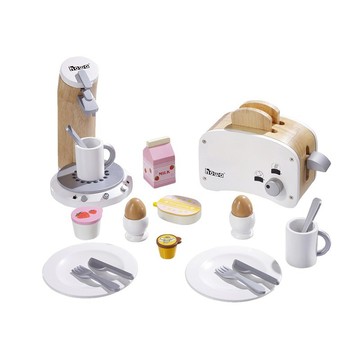 我會自己做早餐。木製早餐玩樂配件組