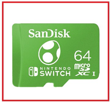 SanDisk Nintendo Switch 專用 microSDXC UHS-I(U3) 64GB記憶卡公司貨 SDSQXAT-064G-GN3ZN
