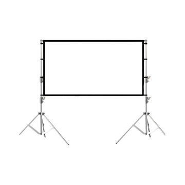 新款戶外落地支架包邊幕布便攜式移動家用投影儀幕布露天觀影幕布[DD230109]