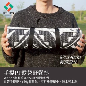 下殺862 IKEHIKO日本池彥 防水手提PP野餐墊/防水野餐墊/PP墊/戶外生活 26Jan003