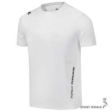 Descente 迪桑特 短袖上衣 男裝 排汗 快乾 白【運動世界】SQ323TTS73-WHT0