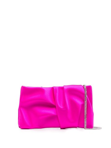 Jimmy Choo - Bonny satin clutch - women - Fabric - One Size - Pink