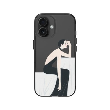 iPhone 16 Clear (相機按鈕) 酷墨灰 - Konatsu Tani 谷小夏 - 凝視的形狀