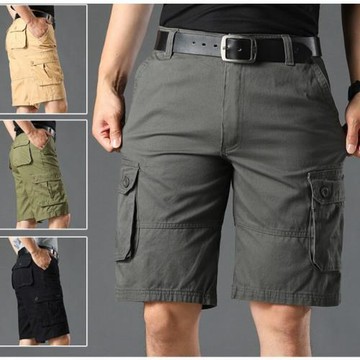 Casual loose work clothes straight shorts 寬松工裝直筒短褲男