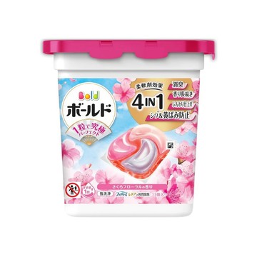 P&G_Bold新衣物柔軟4D洗衣膠球櫻花11P本