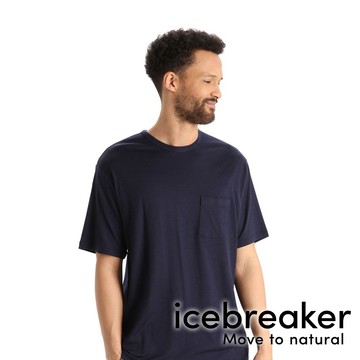 【icebreaker】Tech Lite II 男 羊毛圓領 印花短袖上衣 AD150 『海軍藍』 戶外 運動 柔軟 舒適 羊毛 吸濕 排汗 抑味 控溫 0A56CK