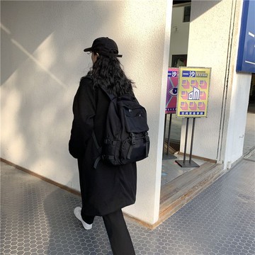 免運🔮宋亞軒同款雙肩包 韓版原宿大容量百搭潮流揹包男大學生ins書包女側背包 斜背包 肩背包 托特包 水桶包 通勤包