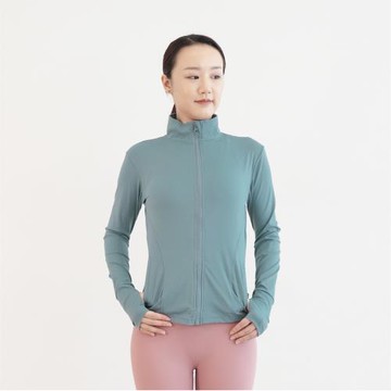 [Mukasa] DURABLE 修身短版立領外套 - 千草 - MUK-23046
