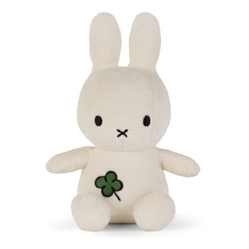 BON TON TOYS｜Miffy米菲兔幸運草填充玩偶-象牙白 18cm
