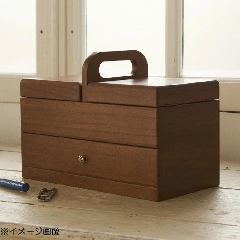 即納】茶谷産業 日本製 ソーイングボックス 017-700 裁縫箱 手芸 お