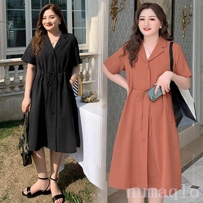 シャツワンピースロング夏ワンピ通勤半袖ミモレ丈ぽっちゃり5l大きいサイズ大人かわいいシンプル着心地ロングワンピース 通販 Lineポイント最大get Lineショッピング