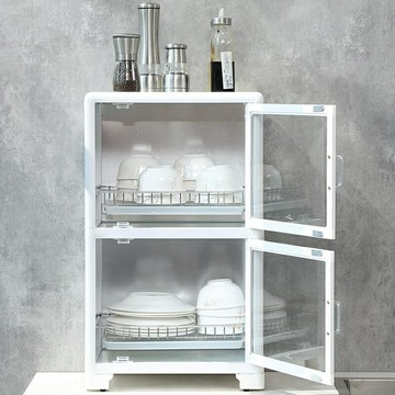 附發票 【新品免運】碗櫃 碗架 廚房碗碟柜子瀝水碗架筷子收納放碗置物架帶蓋餐具櫃裝碗杯子收納櫃 APH