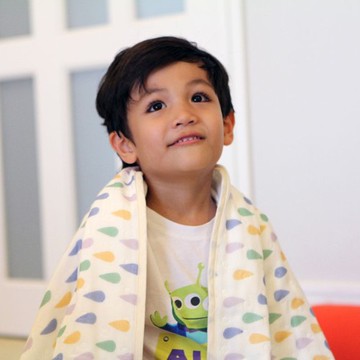 Yimono｜六層紗呼吸被 － 水滴 (薄款/ M)