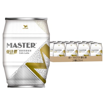 統一 曼仕德 濃醇拿鐵咖啡  235ml  24罐