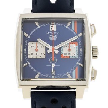 TAG HEUER 豪雅 Monaco系列海灣石油特別款皮帶腕表(CBL2115.FC6494)x39mm